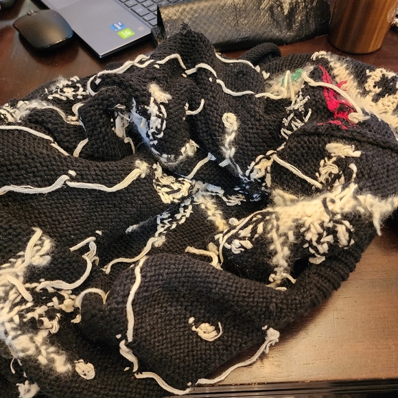 NWT Vintage Lauren Hansen Hand Knitted Snowflake Reindeer Sweater L Ramie Cotton - Picture 17 of 17